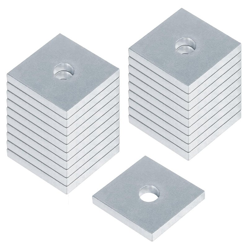 OTTFF 20 Pack Square Strut Washer Plate, 1/4" Bolt Size, Fit 1-5/8" Strut Channel, 7/32" Thick - Image 1